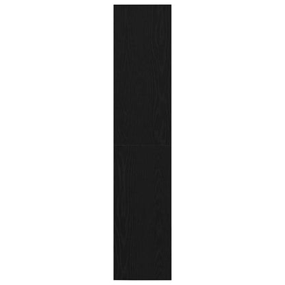 vidaXL Bookshelf Black Oak 36x30x143 cm Engineered Wood 5