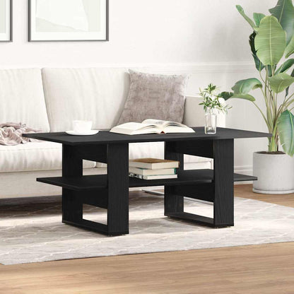 vidaXL Coffee Table Black Oak 102 x 55 x 42 cm Engineered Wood 4