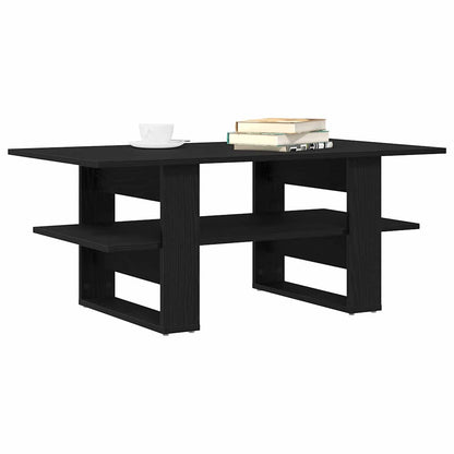 vidaXL Coffee Table Black Oak 102 x 55 x 42 cm Engineered Wood 3