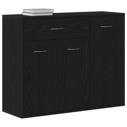 vidaXL Sideboard Black Oak 88x30x70 cm Engineered Wood 4