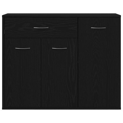 vidaXL Sideboard Black Oak 88x30x70 cm Engineered Wood 6