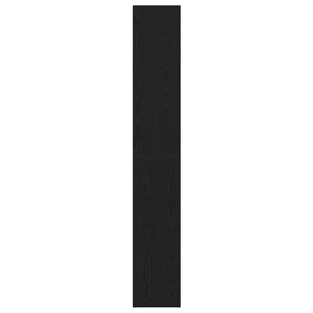 vidaXL Book Cabinet Black Oak 40x30x189 cm Engineered Wood 6
