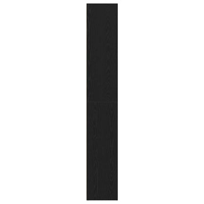 vidaXL Book Cabinet Black Oak 40x30x189 cm Engineered Wood 6