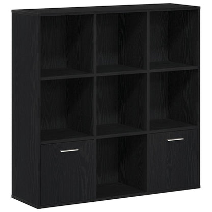 vidaXL Book Cabinet Black Oak 98x29x97.5 cm Engineered Wood 2