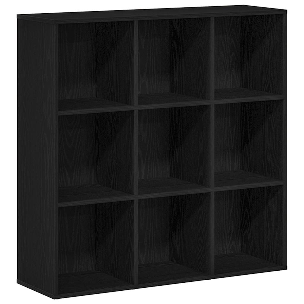 vidaXL Book Cabinet Black Oak 98x29x97.5 cm Engineered Wood 2