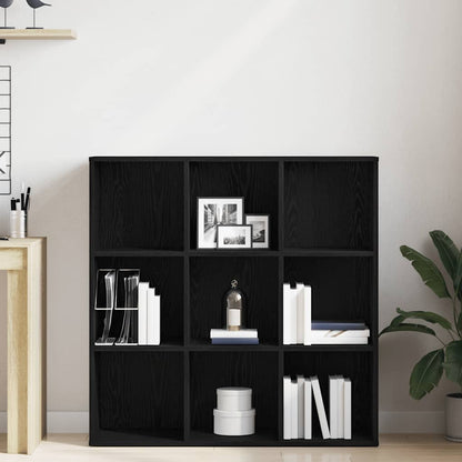 vidaXL Book Cabinet Black Oak 98x29x97.5 cm Engineered Wood 3
