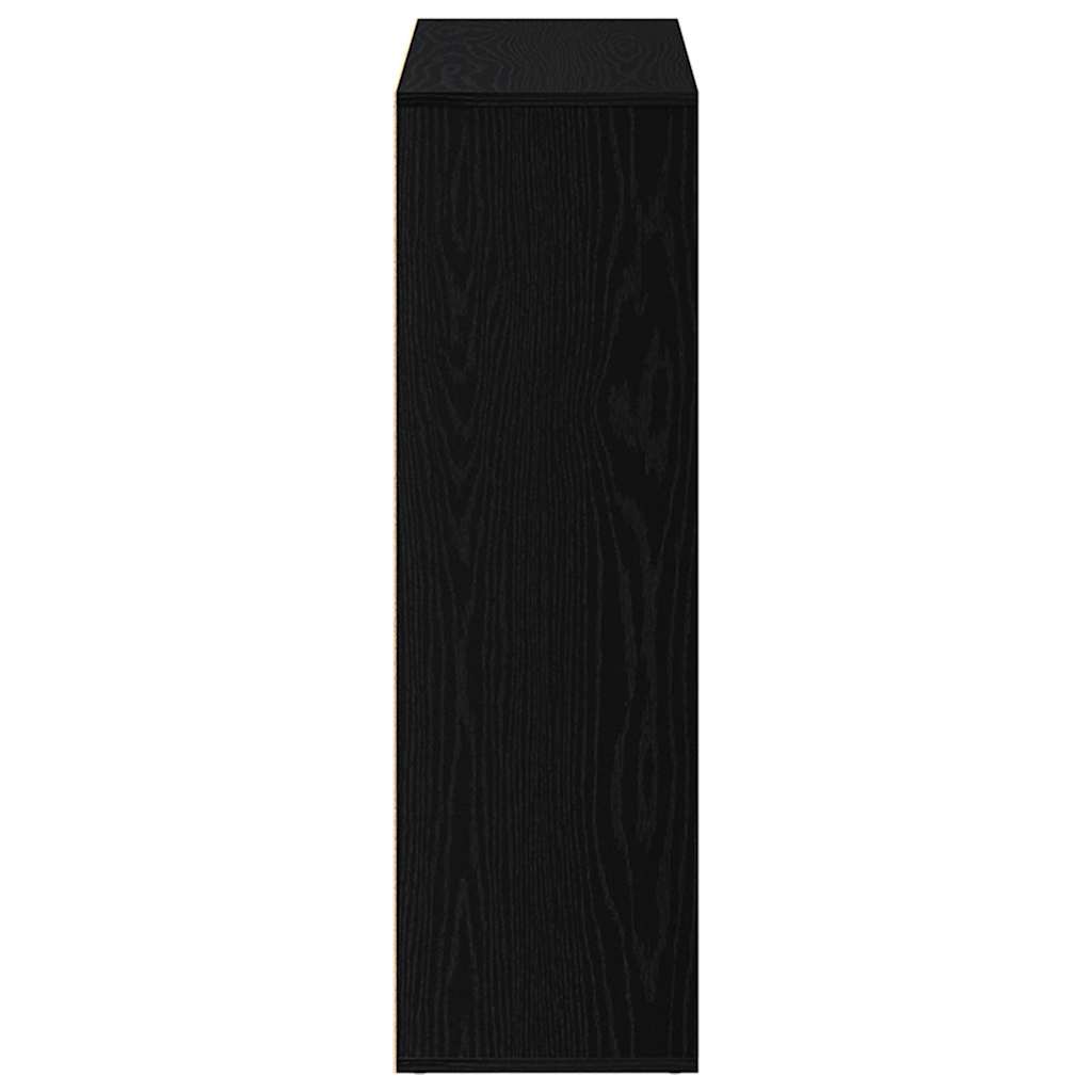 vidaXL Book Cabinet Black Oak 98x29x97.5 cm Engineered Wood 6