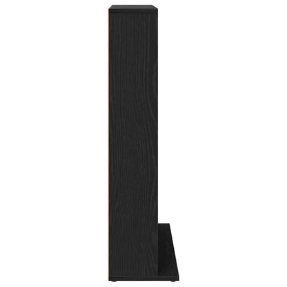 vidaXL CD Cabinet Black Oak 100x23x89,5 cm Engineered Wood 6