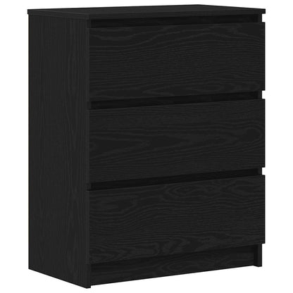 vidaXL Sideboard Black Oak 60x35x76 cm Engineered Wood 2