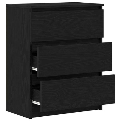 vidaXL Sideboard Black Oak 60x35x76 cm Engineered Wood 5