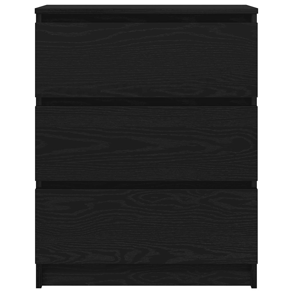 vidaXL Sideboard Black Oak 60x35x76 cm Engineered Wood 6
