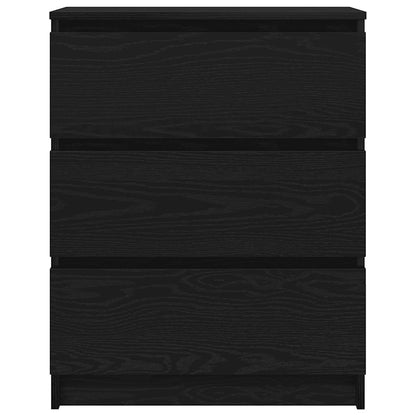 vidaXL Sideboard Black Oak 60x35x76 cm Engineered Wood 6