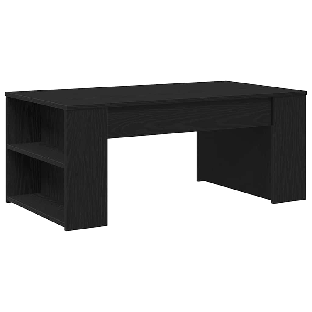 vidaXL Coffee Table Black Oak 102 x 55 x 42 cm Engineered Wood 5