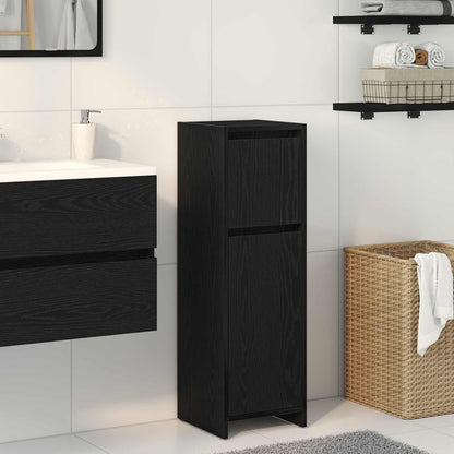 vidaXL Bathroom Cabinet Black Oak 30 x 30 x 95 cm Engineered Wood 1