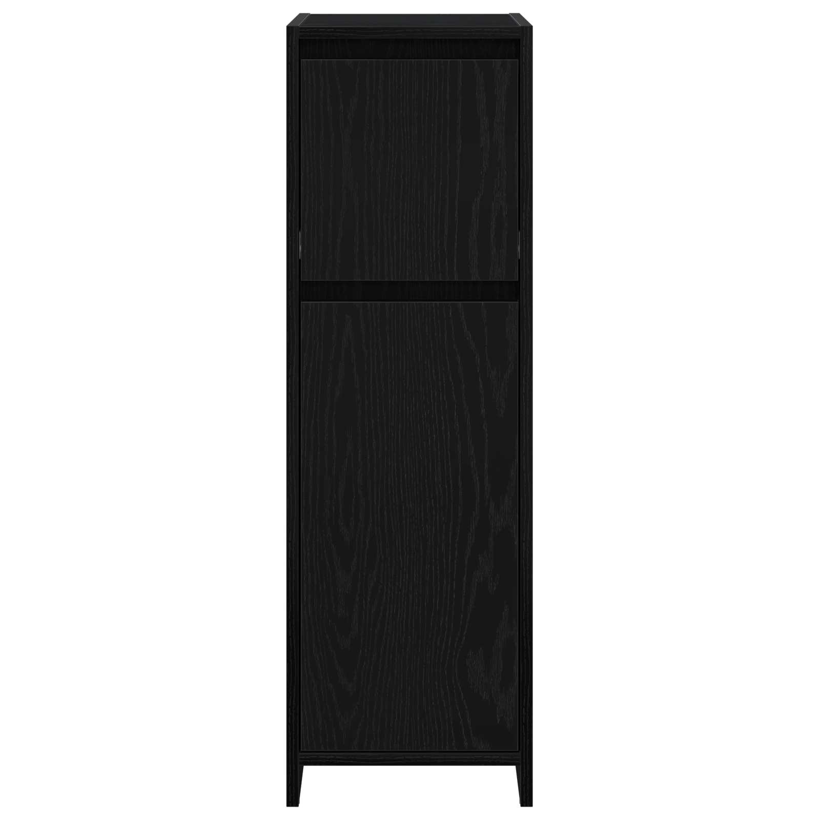 vidaXL Bathroom Cabinet Black Oak 30 x 30 x 95 cm Engineered Wood 6