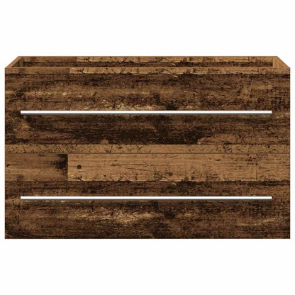vidaXL Bathroom Sink Cabinet Old Wood 80x38.5x48 cm Engineered Wood 6
