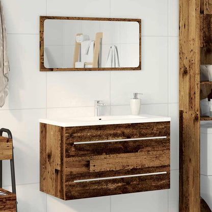 vidaXL Bathroom Sink Cabinet Old Wood 80x38.5x48 cm Engineered Wood 1