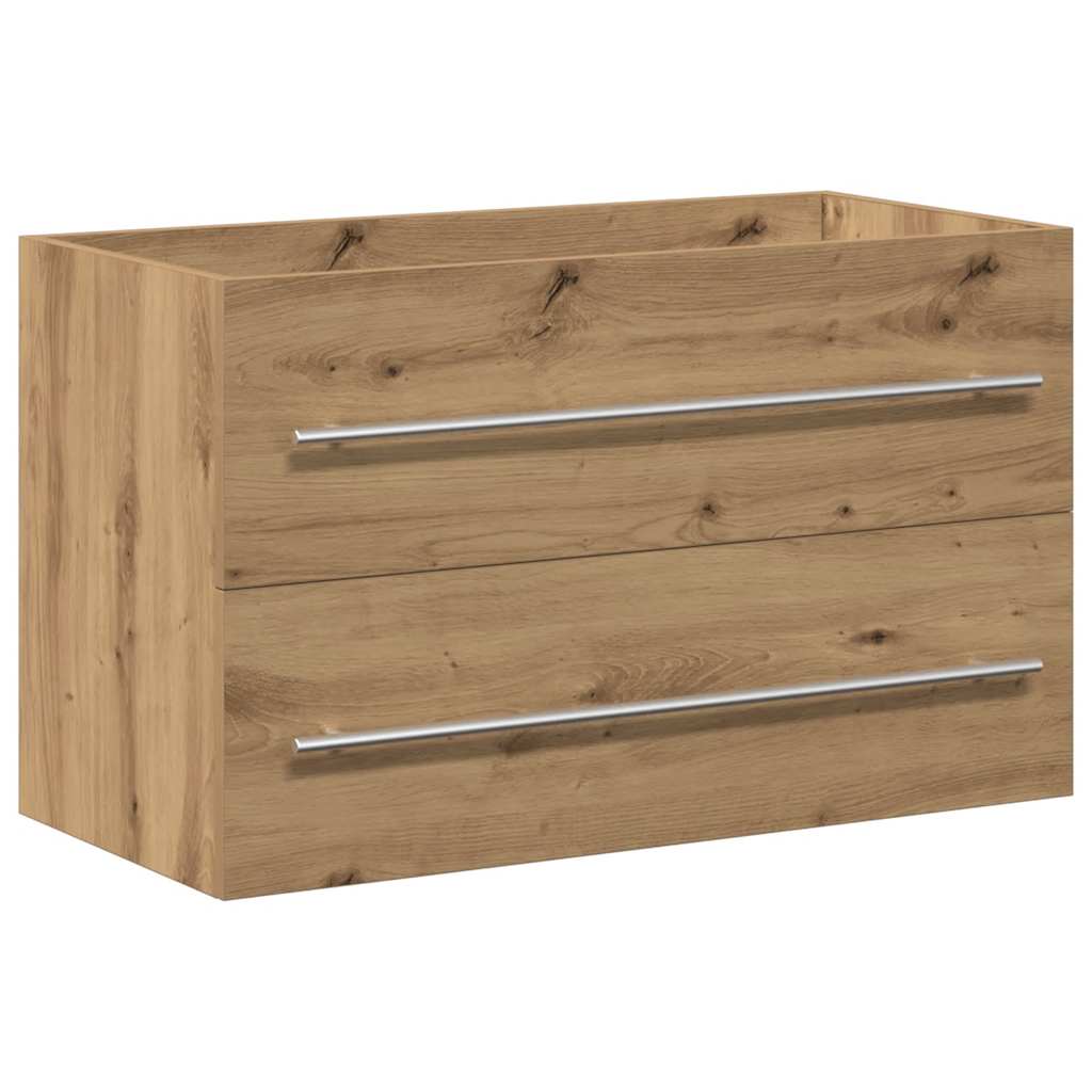vidaXL Bathroom Sink Cabinet Artisan Oak 80x38.5x48 cm Engineered Wood 2