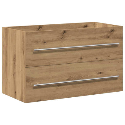 vidaXL Bathroom Sink Cabinet Artisan Oak 80x38.5x48 cm Engineered Wood 2
