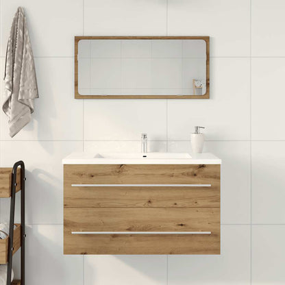 vidaXL Bathroom Sink Cabinet Artisan Oak 80x38.5x48 cm Engineered Wood 3