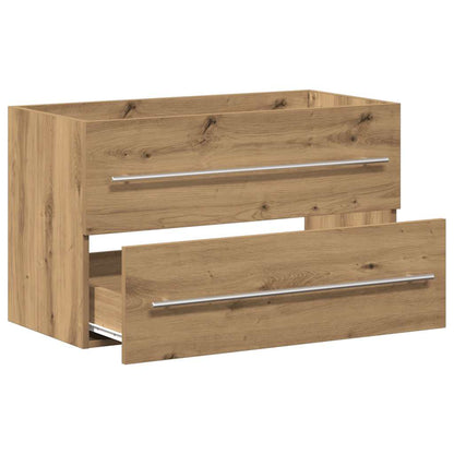 vidaXL Bathroom Sink Cabinet Artisan Oak 80x38.5x48 cm Engineered Wood 5