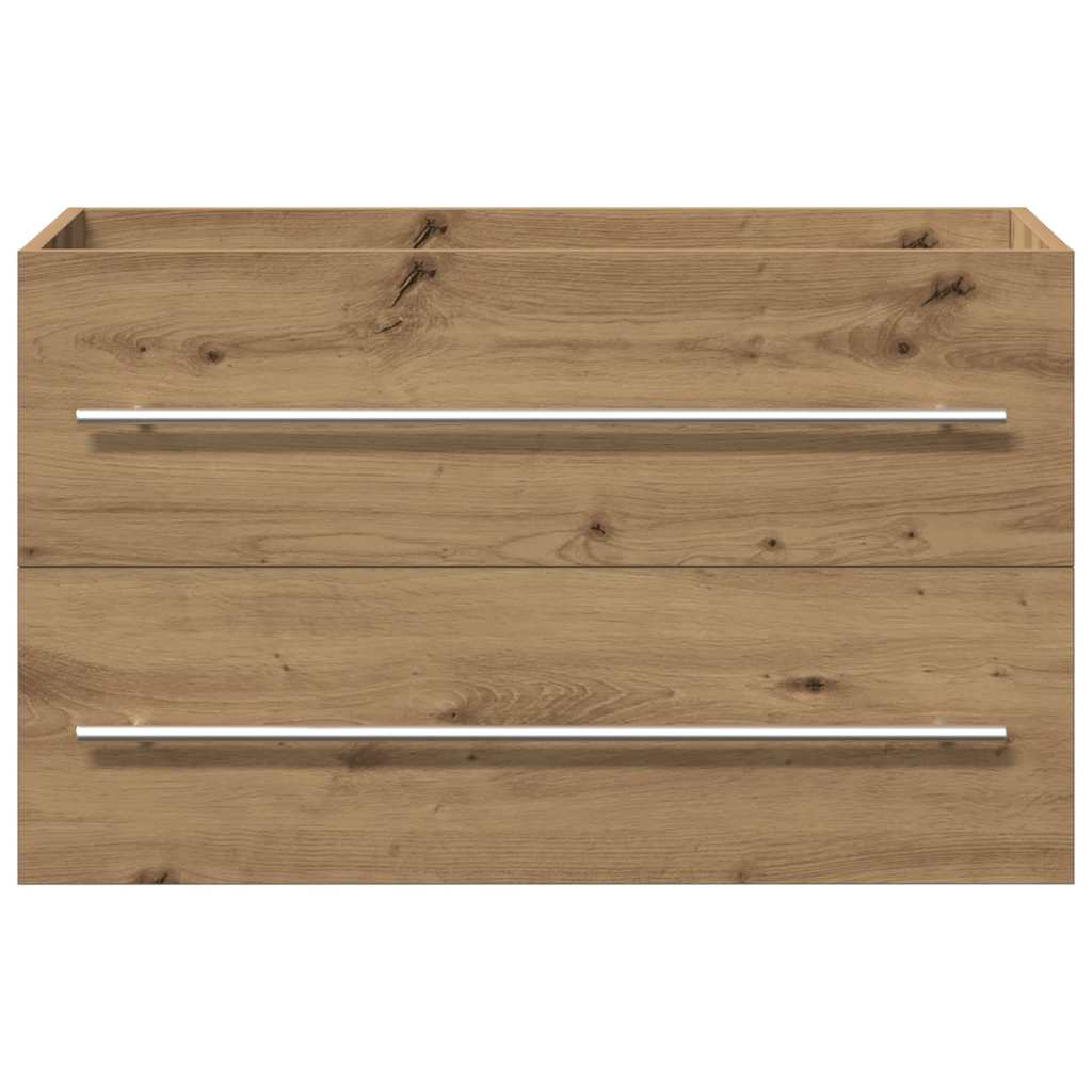 vidaXL Bathroom Sink Cabinet Artisan Oak 80x38.5x48 cm Engineered Wood 6