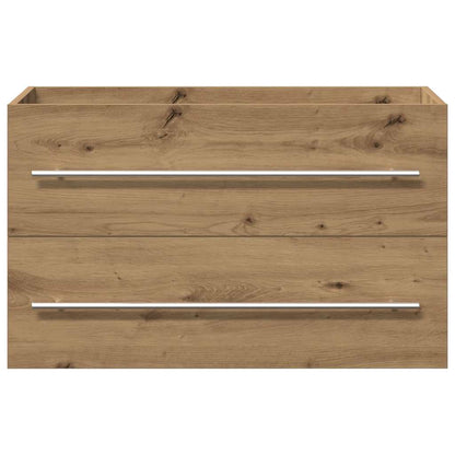 vidaXL Bathroom Sink Cabinet Artisan Oak 80x38.5x48 cm Engineered Wood 6