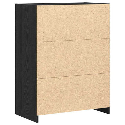 vidaXL Bathroom Cabinet Black Oak 60 x 33 x 80 cm Engineered Wood 5