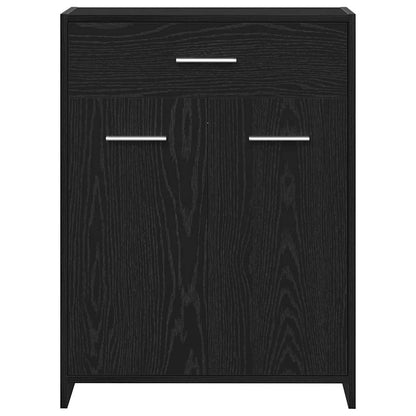 vidaXL Bathroom Cabinet Black Oak 60 x 33 x 80 cm Engineered Wood 6