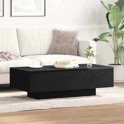 vidaXL Coffee Table Black Oak 100 x 49.5 x 31 cm Engineered Wood 4