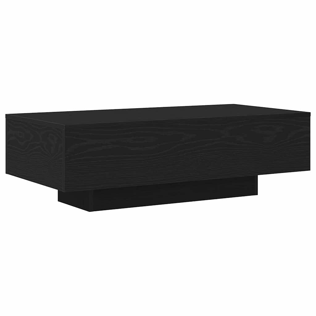 vidaXL Coffee Table Black Oak 100 x 49.5 x 31 cm Engineered Wood 5