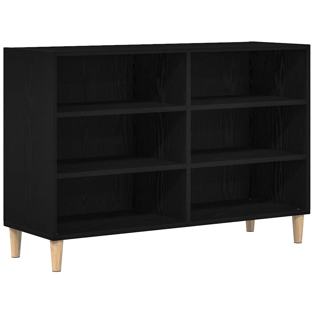 vidaXL Sideboard 103.5 x 35 x 70 cm Engineered Wood Black Oak 2