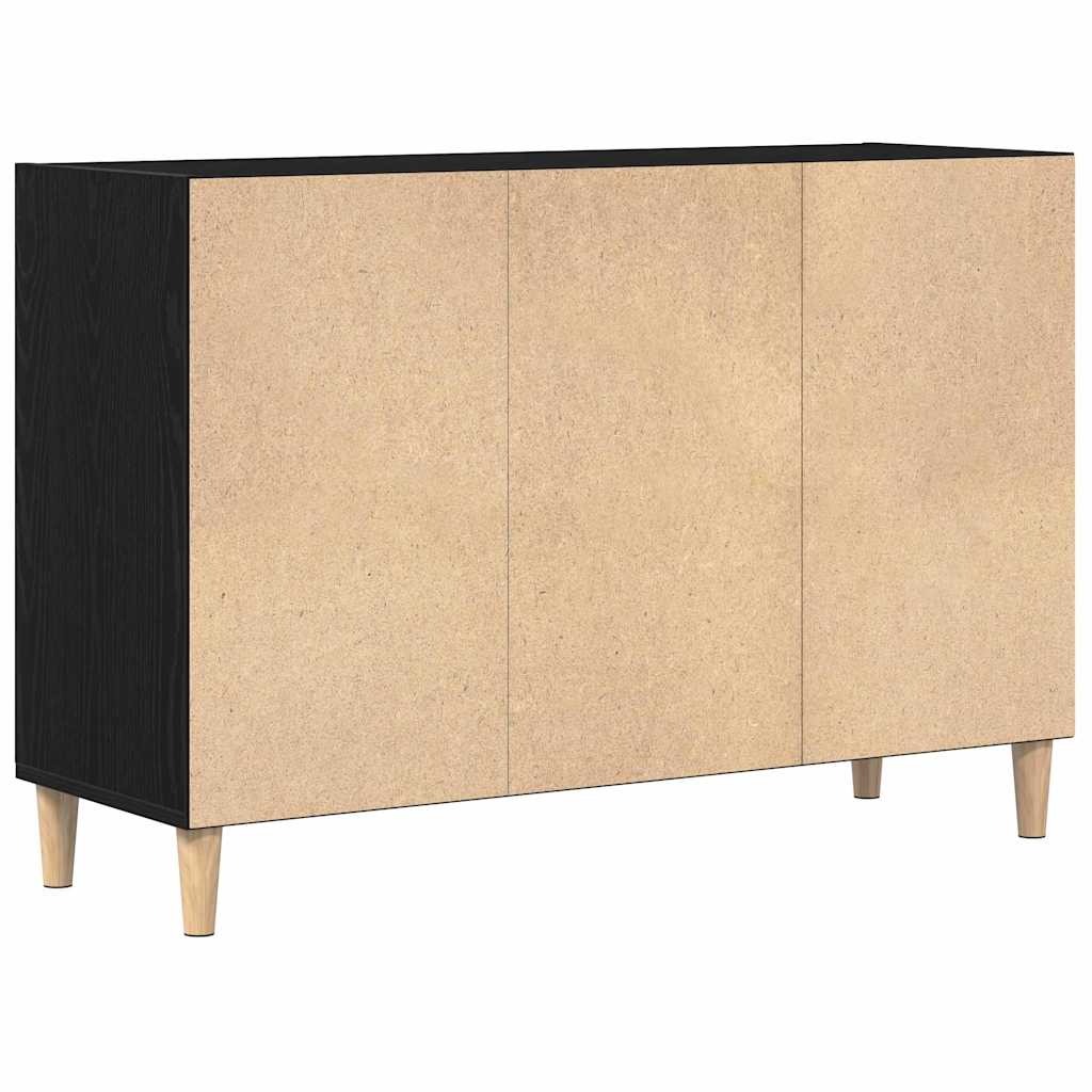 vidaXL Sideboard 103.5 x 35 x 70 cm Engineered Wood Black Oak 5