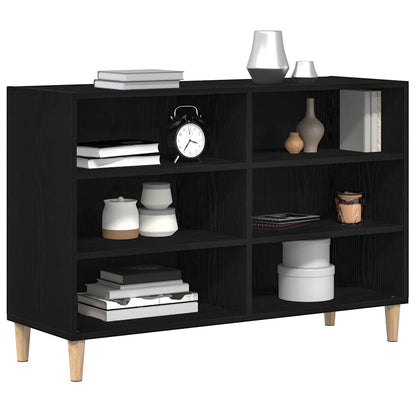 vidaXL Sideboard 103.5 x 35 x 70 cm Engineered Wood Black Oak 3