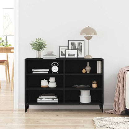 vidaXL Sideboard Black Oak 103.5 x 35 x 70 cm Engineered Wood 4