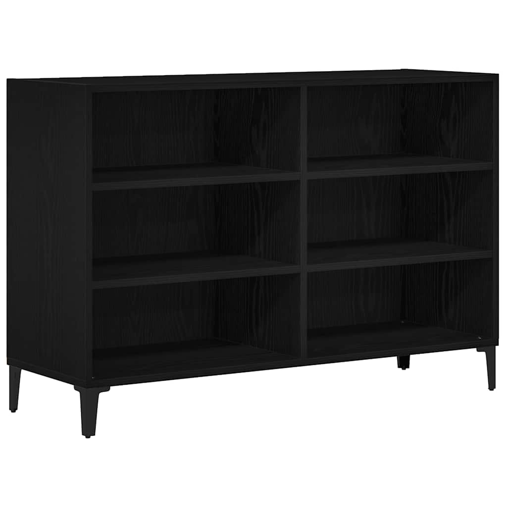 vidaXL Sideboard Black Oak 103.5 x 35 x 70 cm Engineered Wood 2