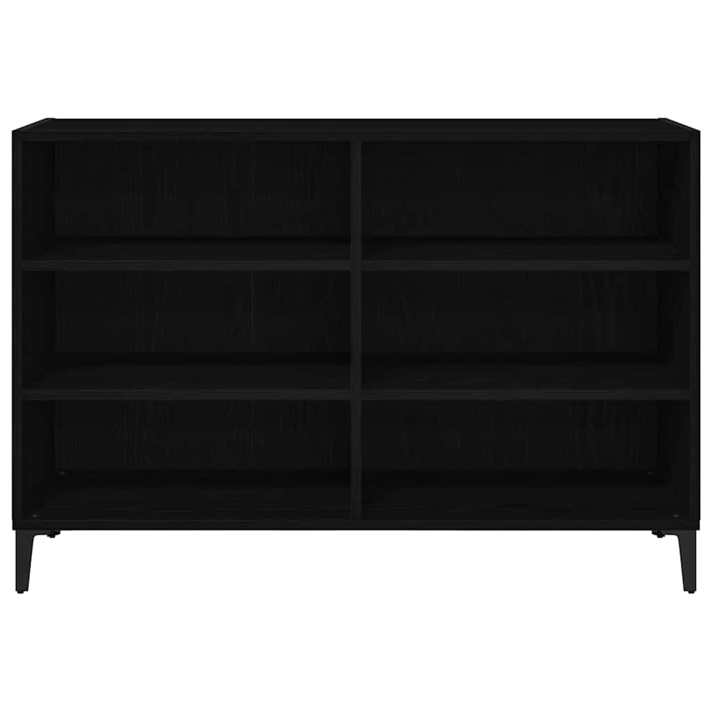 vidaXL Sideboard Black Oak 103.5 x 35 x 70 cm Engineered Wood 6