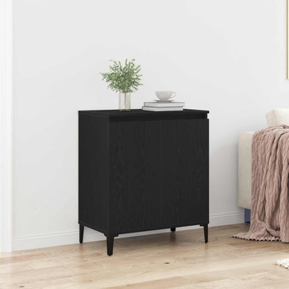 vidaXL Sideboard Black Oak 60 x 35 x 70 cm Engineered Wood 1