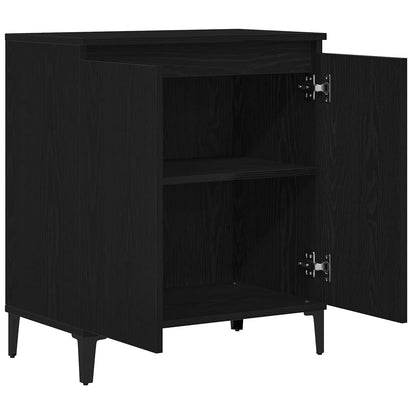 vidaXL Sideboard Black Oak 60 x 35 x 70 cm Engineered Wood 5