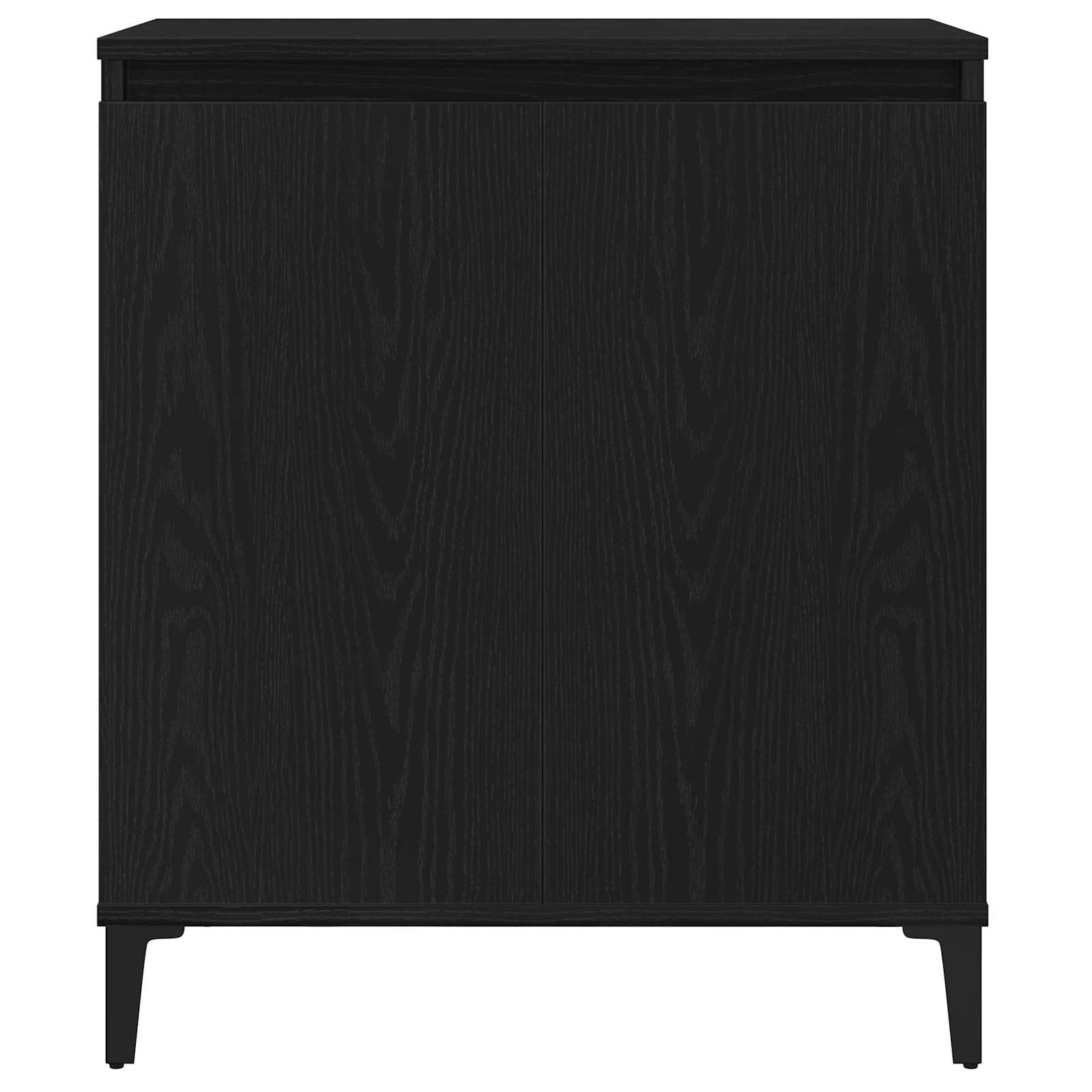 vidaXL Sideboard Black Oak 60 x 35 x 70 cm Engineered Wood 6