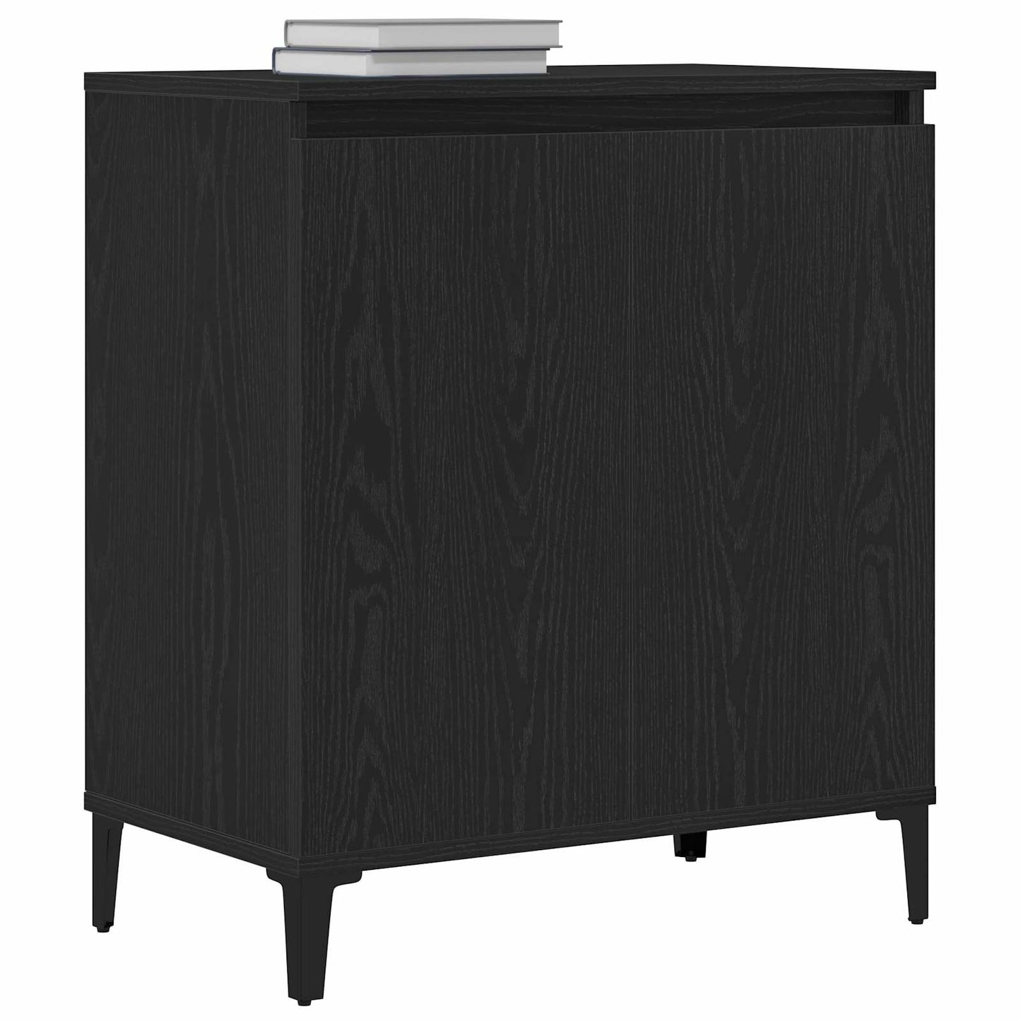 vidaXL Sideboard Black Oak 60 x 35 x 70 cm Engineered Wood 3