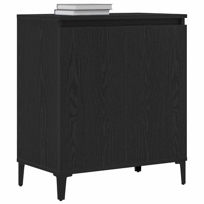 vidaXL Sideboard Black Oak 60 x 35 x 70 cm Engineered Wood 3