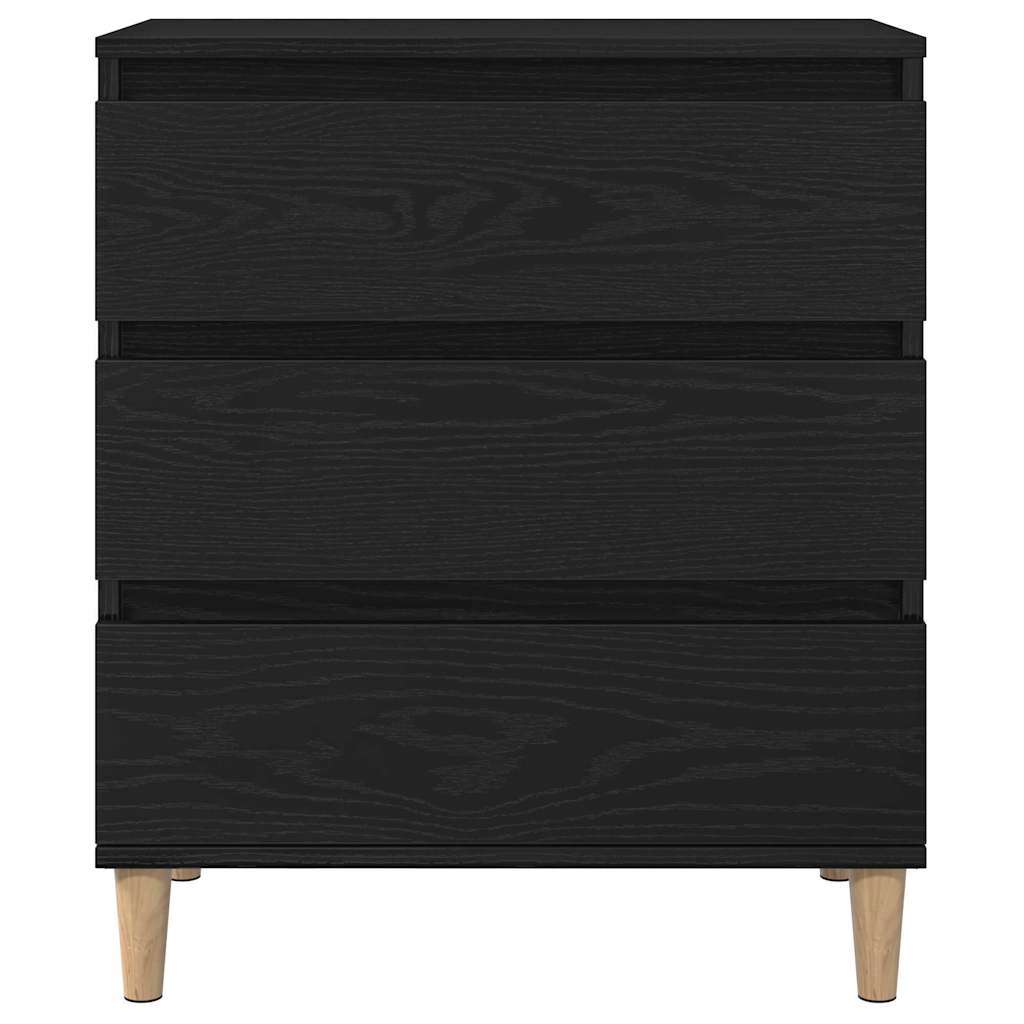 vidaXL Sideboard Black Oak 60 x 35 x 70 cm Engineered Wood 6