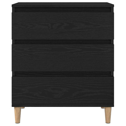 vidaXL Sideboard Black Oak 60 x 35 x 70 cm Engineered Wood 6