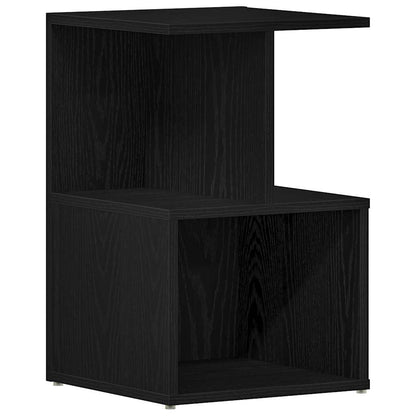 vidaXL Bedside Cabinet 2 pcs Black Oak 35 x 35 x 55 cm Engineered Wood 5