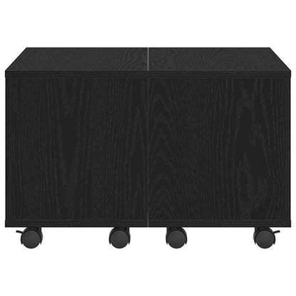 vidaXL Coffee Table Black Oak 60 x 60 x 38 cm Engineered Wood 6