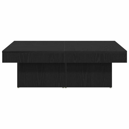 vidaXL Coffee Table Black Oak 90 x 90 x 28 cm Engineered Wood 5