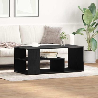 vidaXL Coffee Table Black Oak 100 x 50 x 40 cm Engineered Wood 1