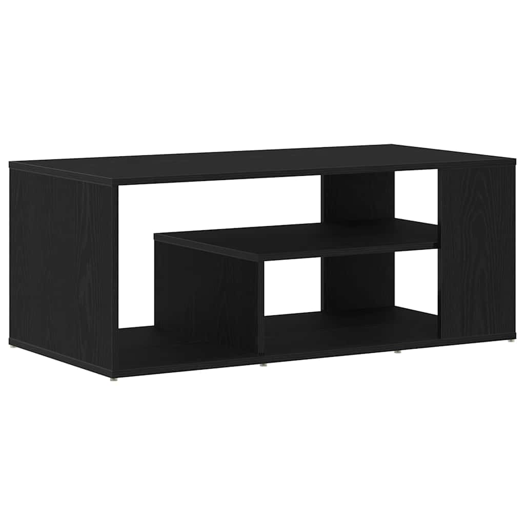 vidaXL Coffee Table Black Oak 100 x 50 x 40 cm Engineered Wood 5