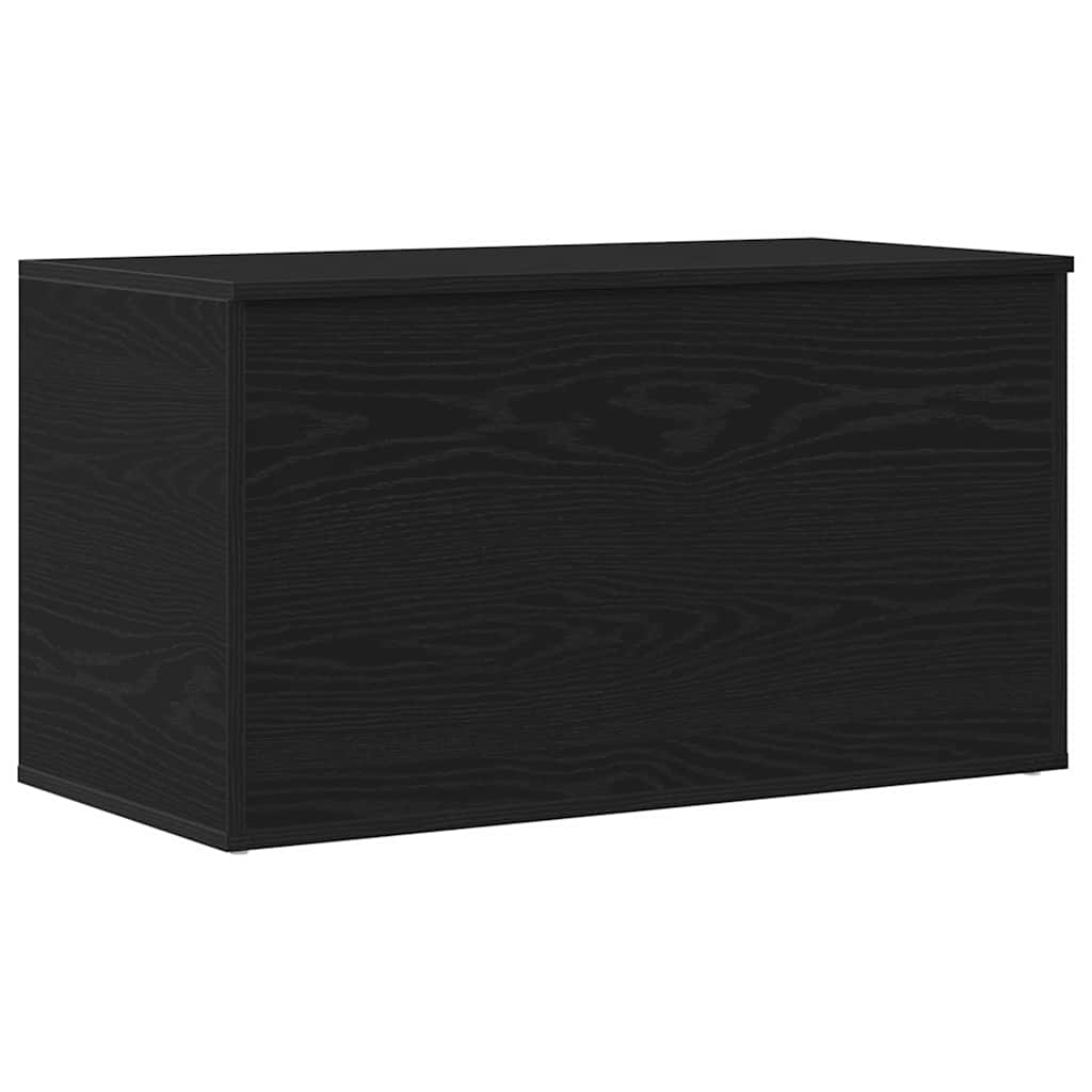 vidaXL Storage Box Black Oak 84 x 42 x 46 cm Engineered Wood 2